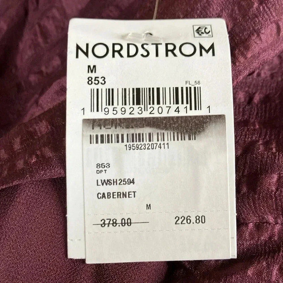 Frame Draped Textured Silk Halter Top In Cabernet - Picture 3 of 7